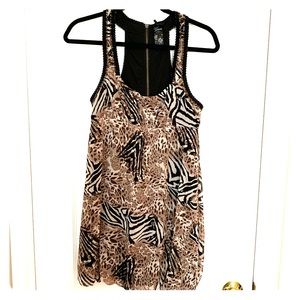 Guess animal print mini dress